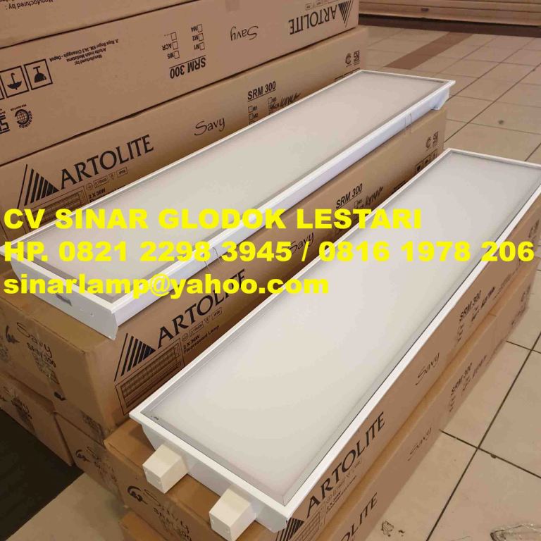 Kap Lampu TL Acrylic 2x36 Artolite 300 ACR